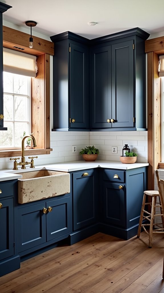 navy blue farmhouse charm