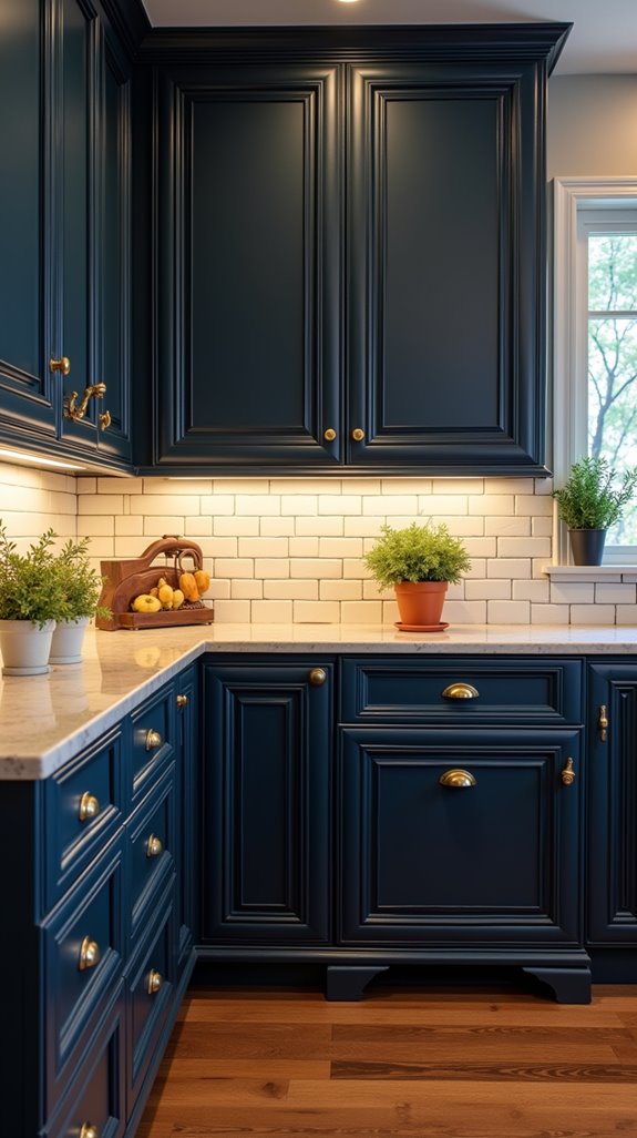 nostalgic navy blue elegance