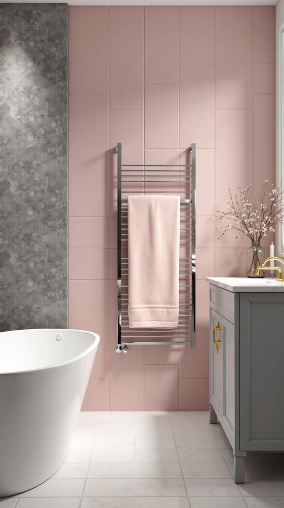 pink and gray accessories