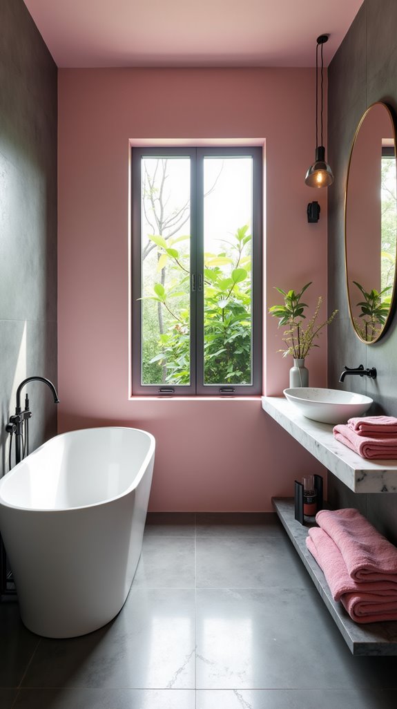 pink and gray elegance