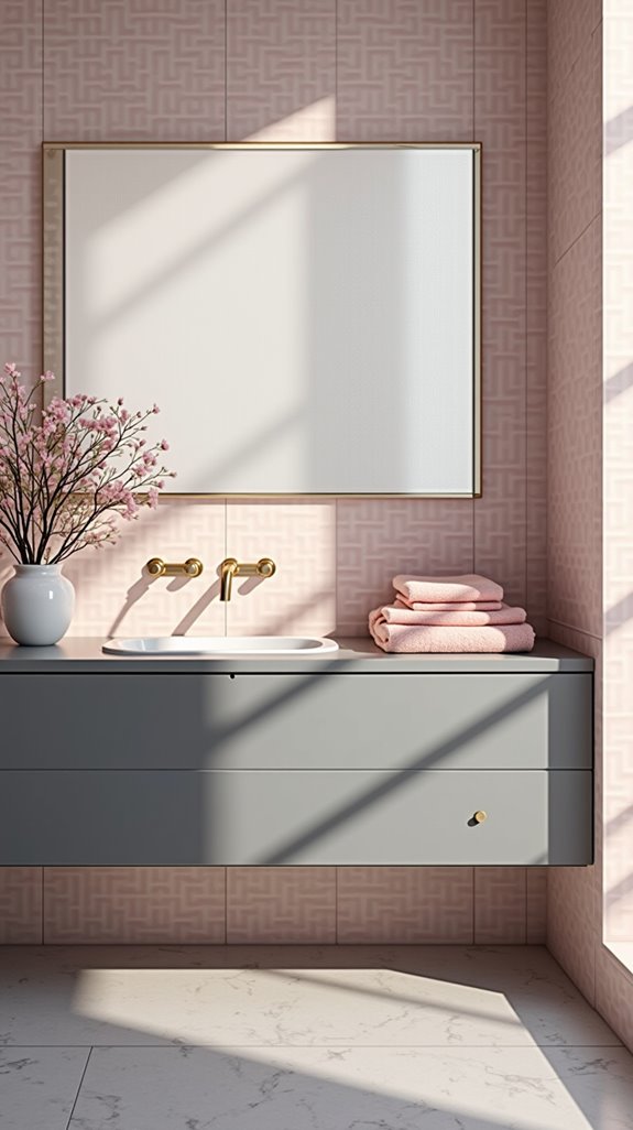 pink and gray elegance