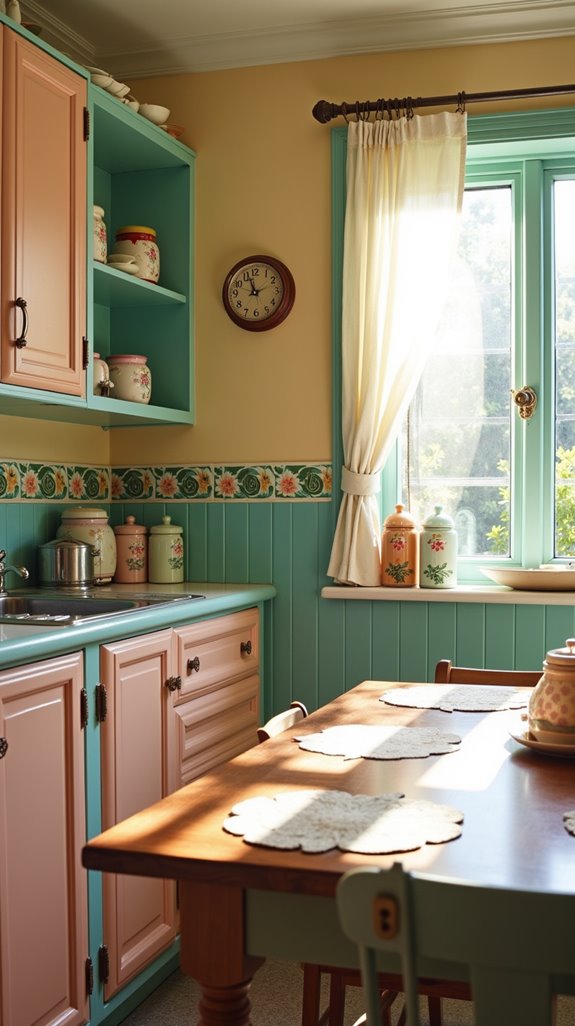 retro elegance in kitchen