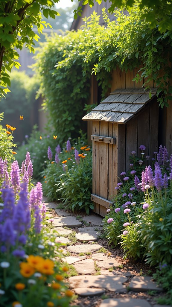 rustic compost bin charm