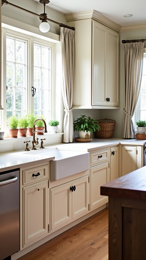rustic kitchen with wood