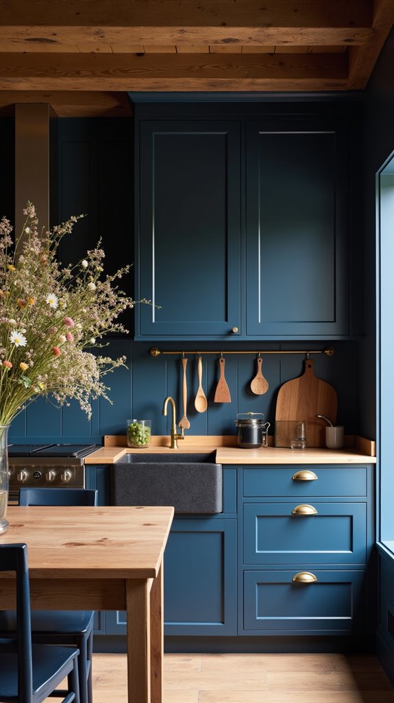 rustic warmth in kitchens