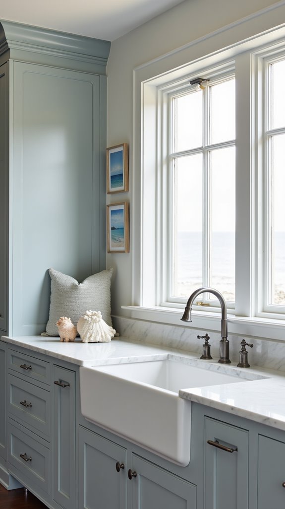 sea inspired blue gray serenity