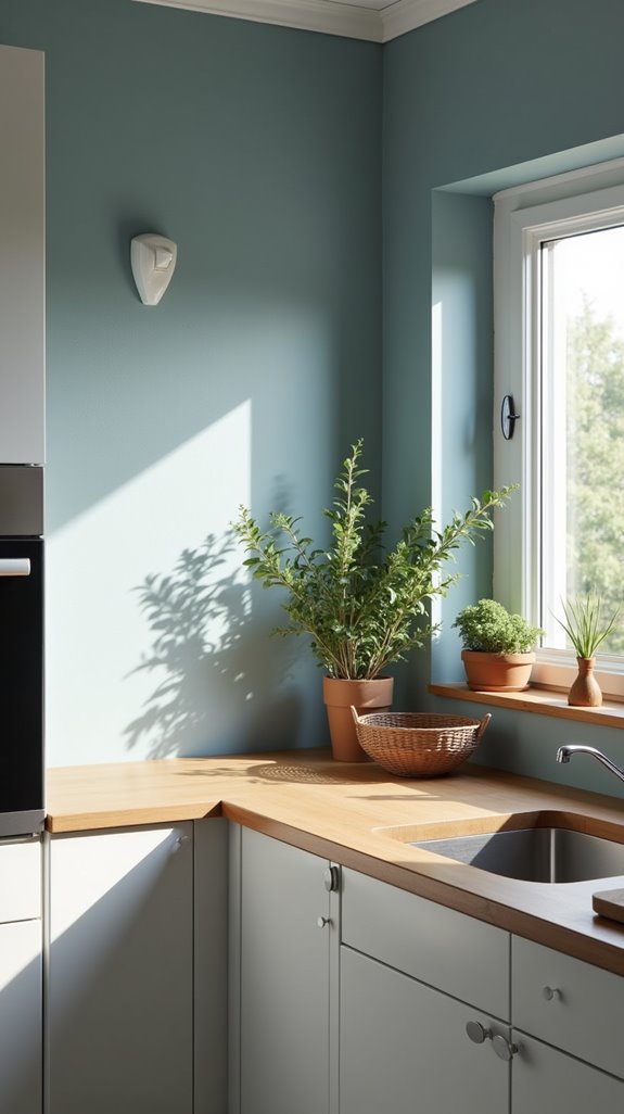 serene and stylish kitchen