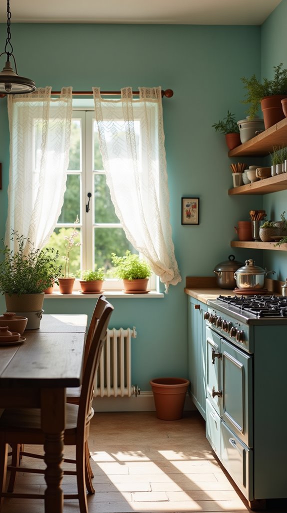 serene cozy cottage kitchen