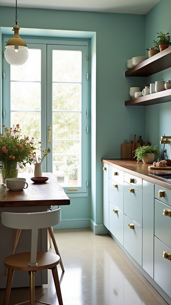 serene kitchen atmosphere created