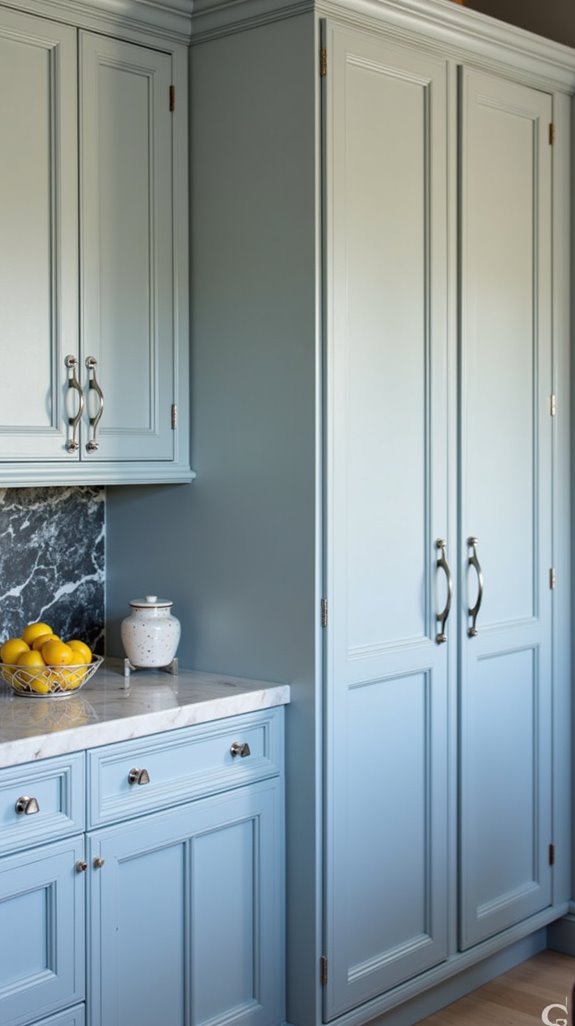 serene kitchen color combination