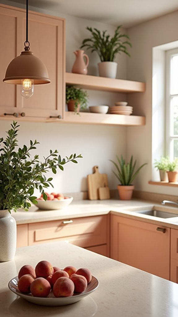 serene peach cream elegance