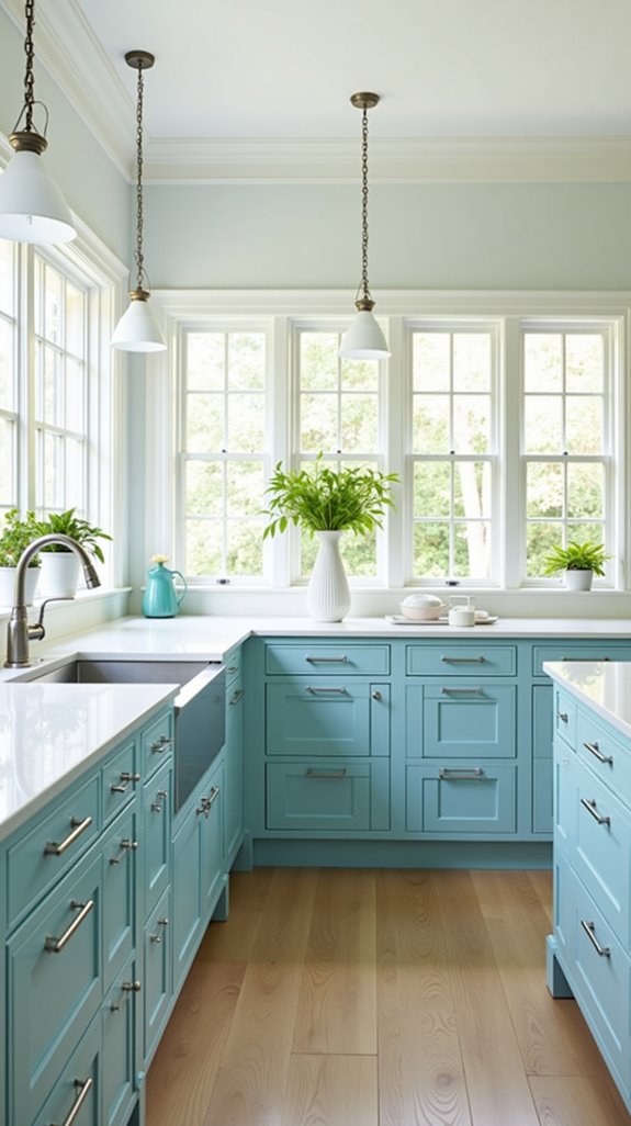 sky blue kitchen inspiration