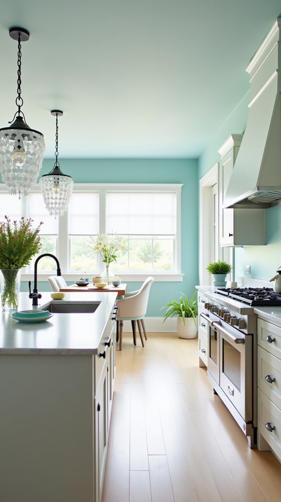 sky blue open space design