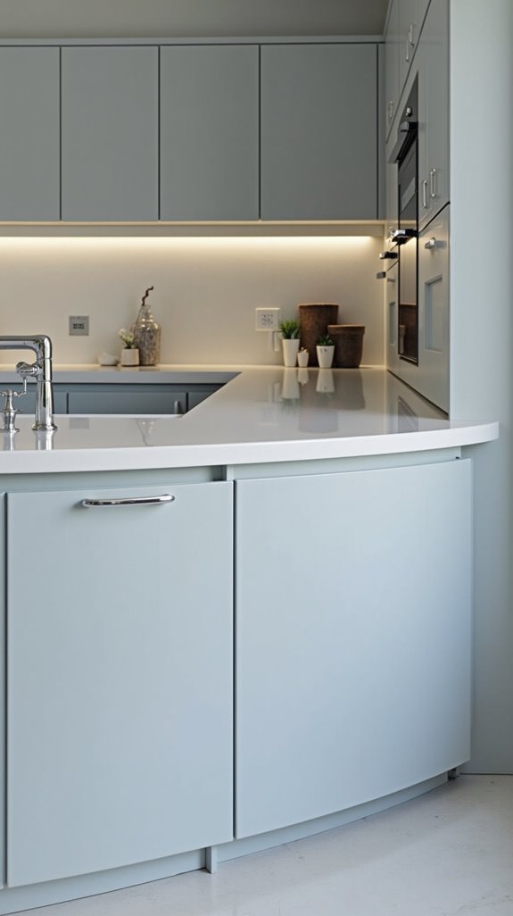 sleek sophisticated contemporary kitchen