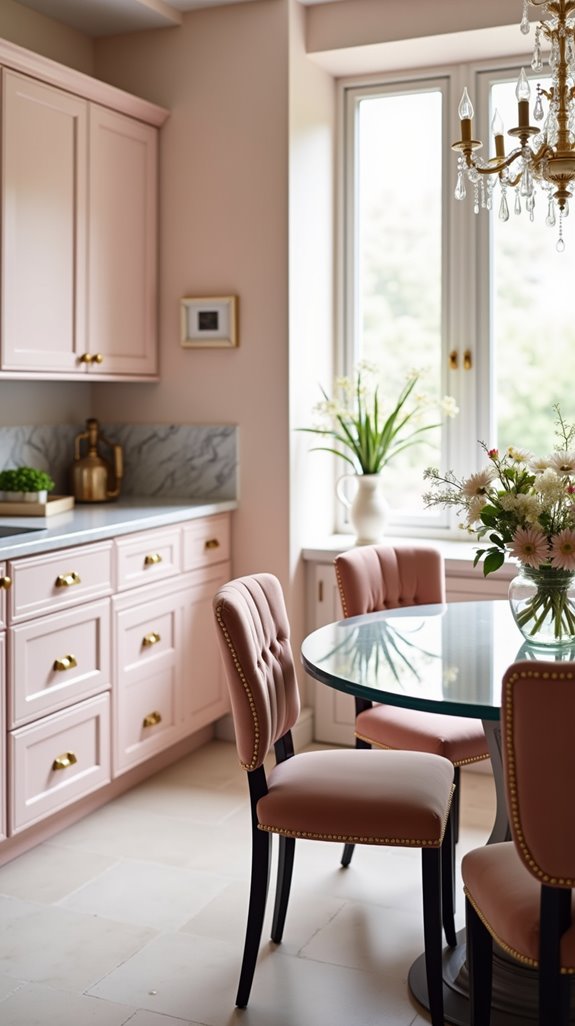 sophisticated blush dining experience