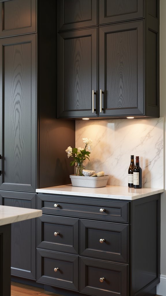 sophisticated charcoal gray stain