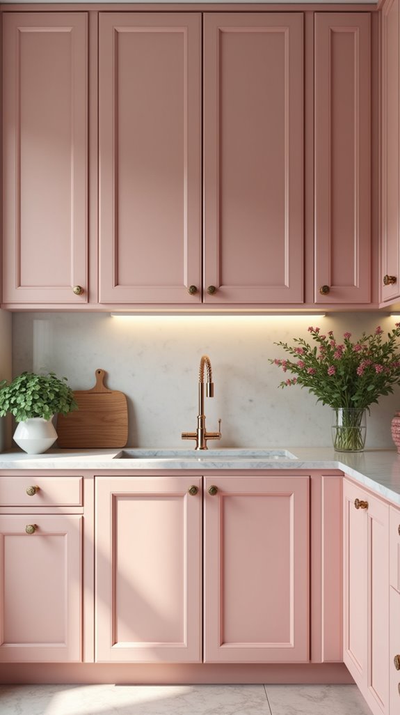 sophisticated feminine kitchen accents
