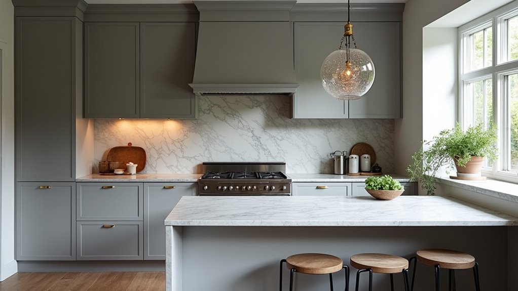 sophisticated gray kitchen designs