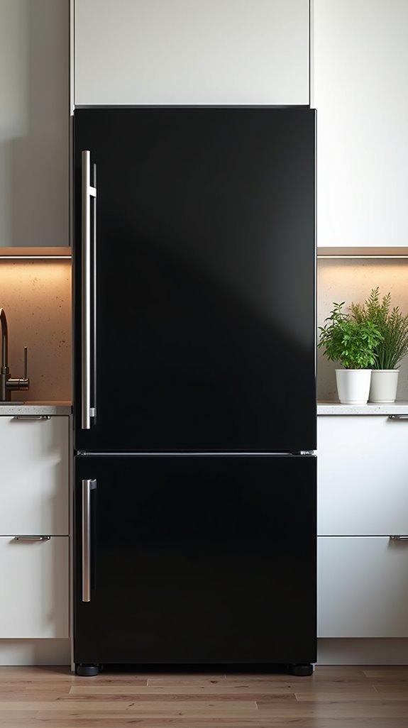 stainless steel black kitchen