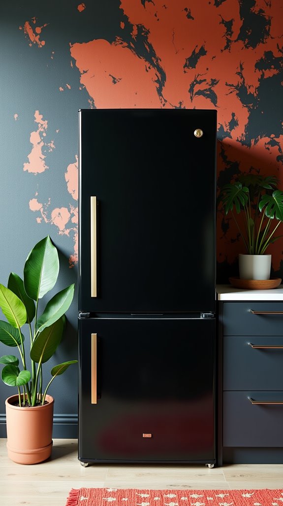 statement wallpaper for fridges