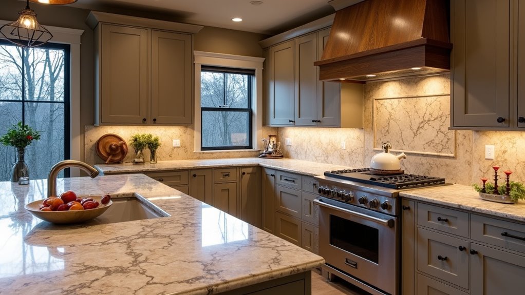 stunning stone kitchen designs