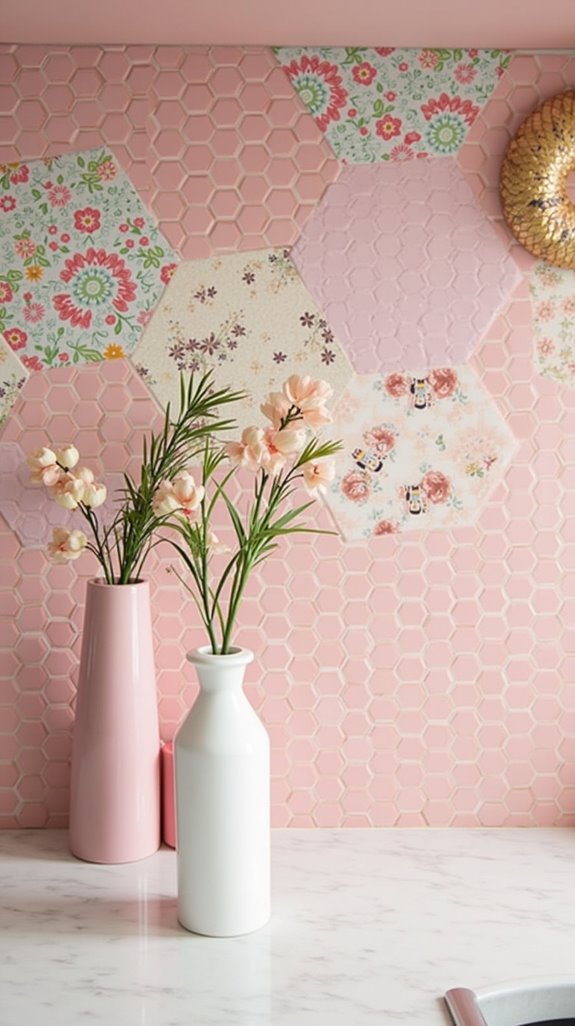 stylish pink tile combinations