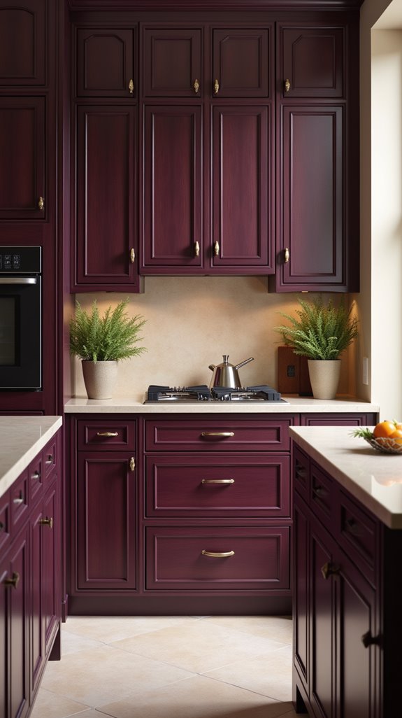 textured dark plum elegance