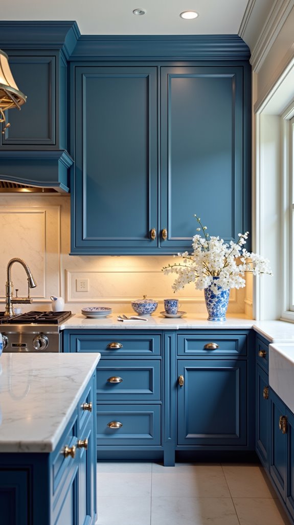 timeless blue and white elegance