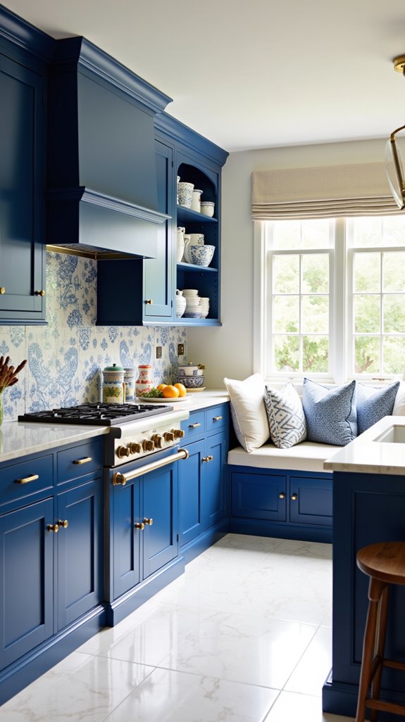 timeless blue and white elegance