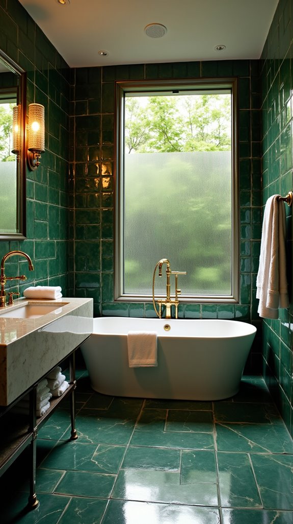 timeless elegance with dark green