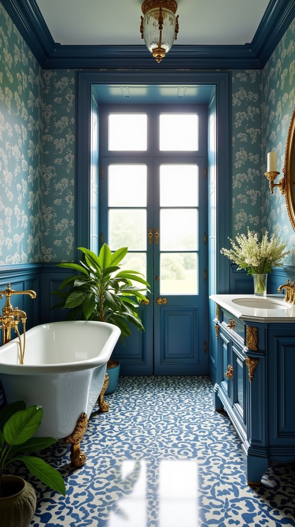 tranquil french blue retreat