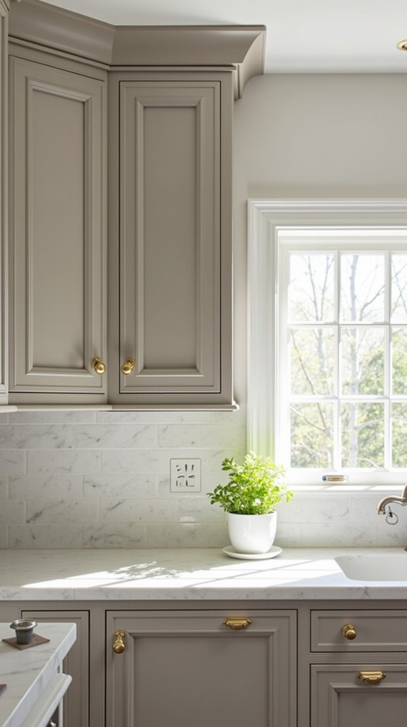 tranquil gray kitchen finish