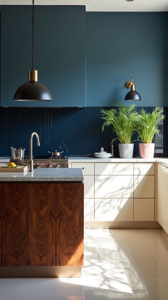 tranquil kitchen atmosphere created