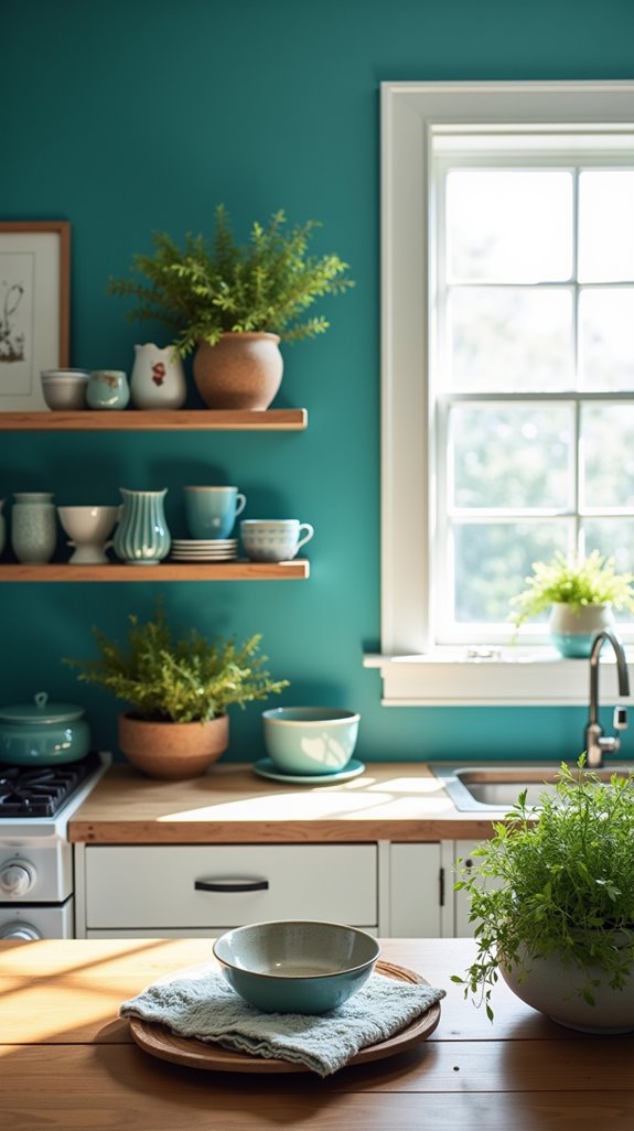 tranquil vibrant kitchen oasis