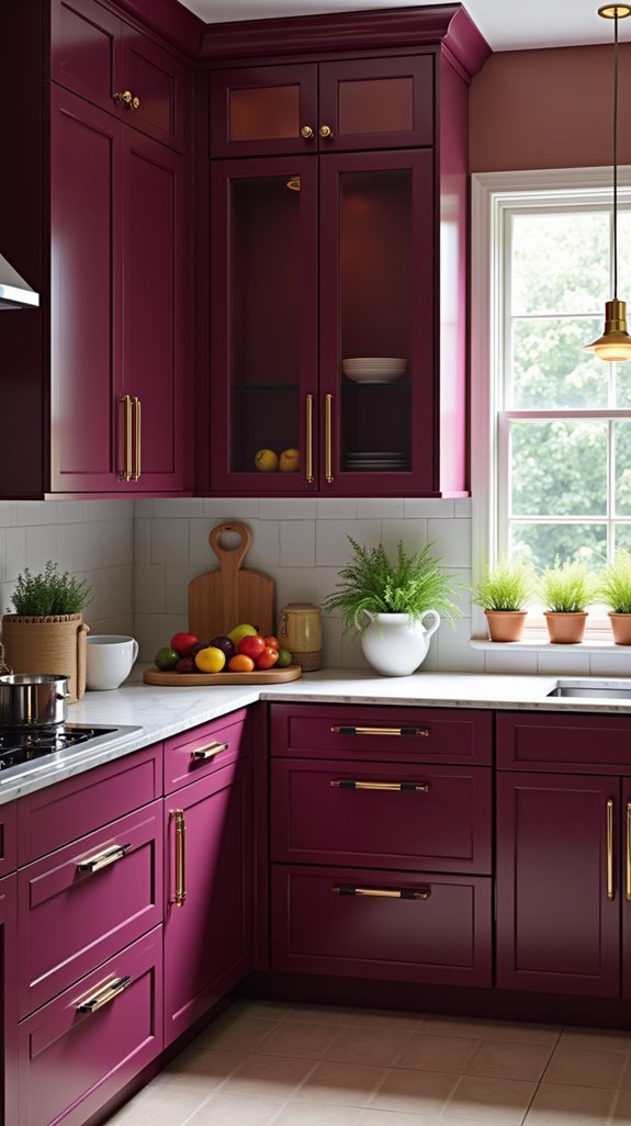 vibrant kitchen with accents