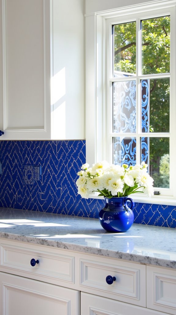 vibrant royal blue art