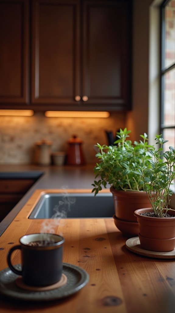 warm inviting kitchen design