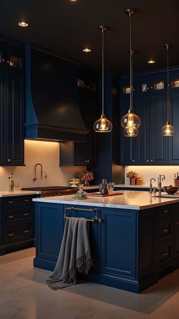 warm lighting enhances ambiance