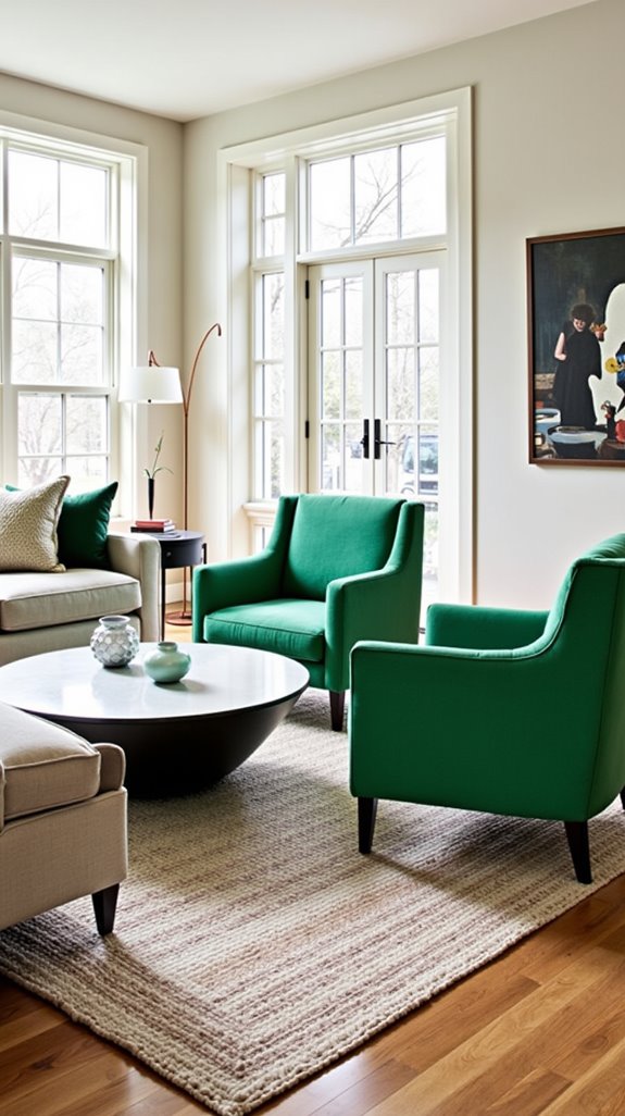 accent chairs as focal points