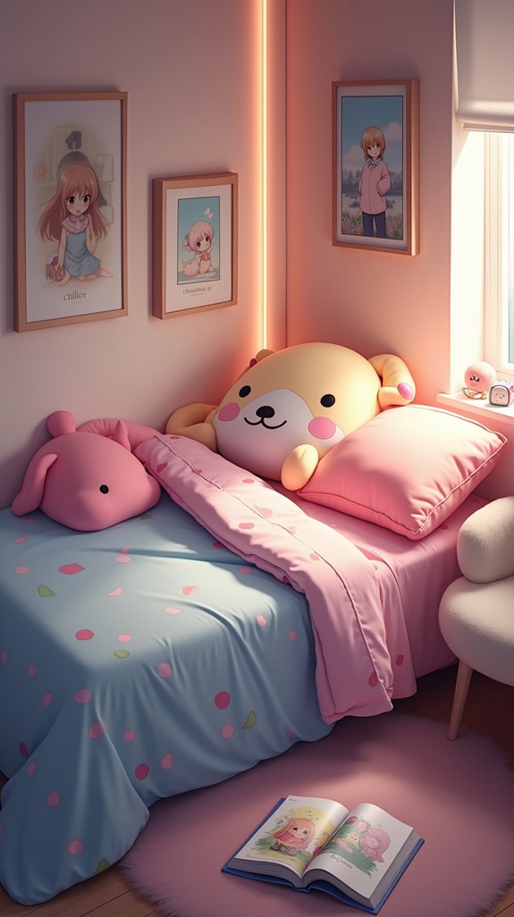 anime themed cozy bedding