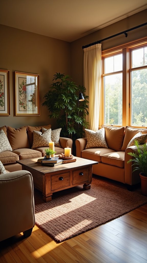 balanced brown color palette