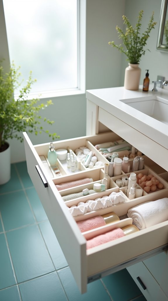bathroom drawer organization tips