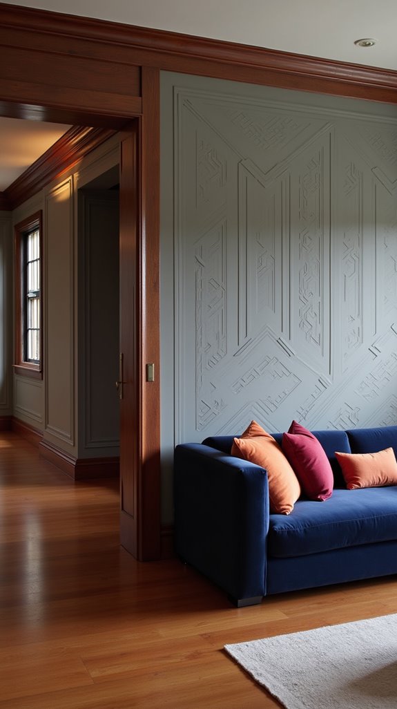 bold moulding for statement wall