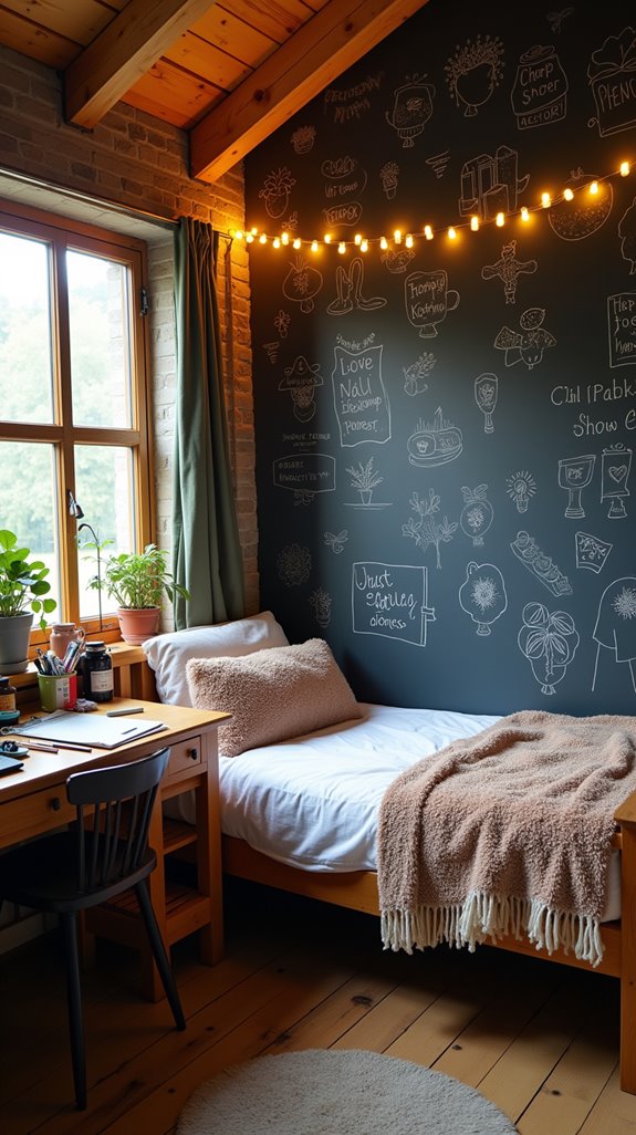 chalkboard wall for creativity