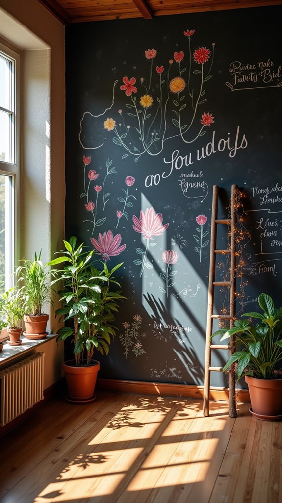 chalkboard wall for creativity