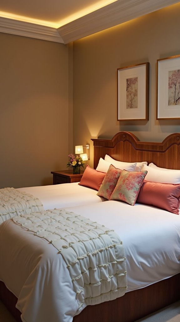 cohesive shared headboard design