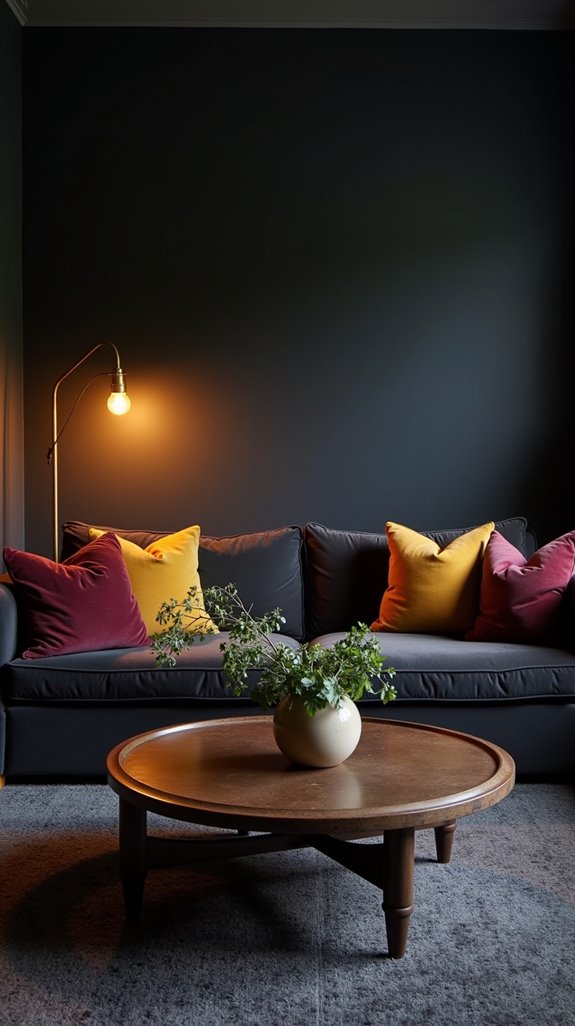 color choices for dark spaces