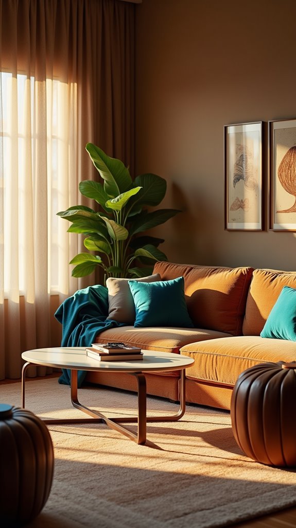 color harmony with brown