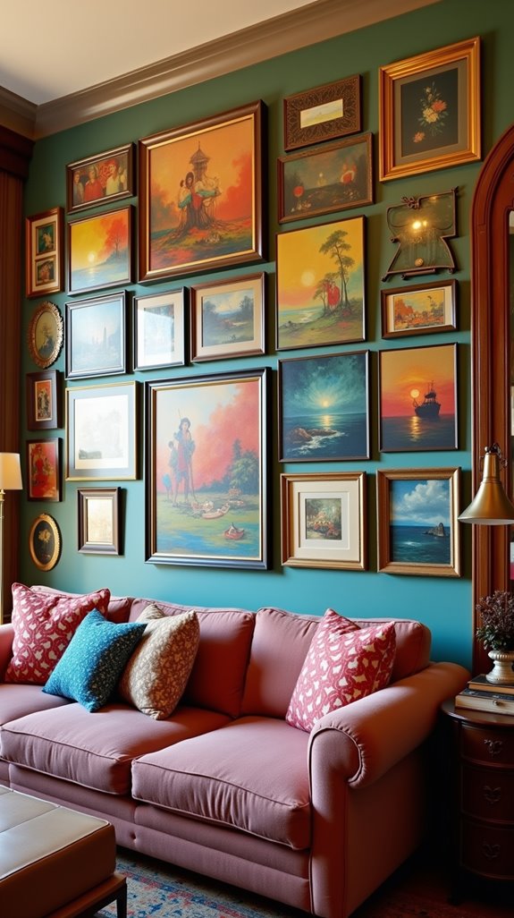 colorful art collage design