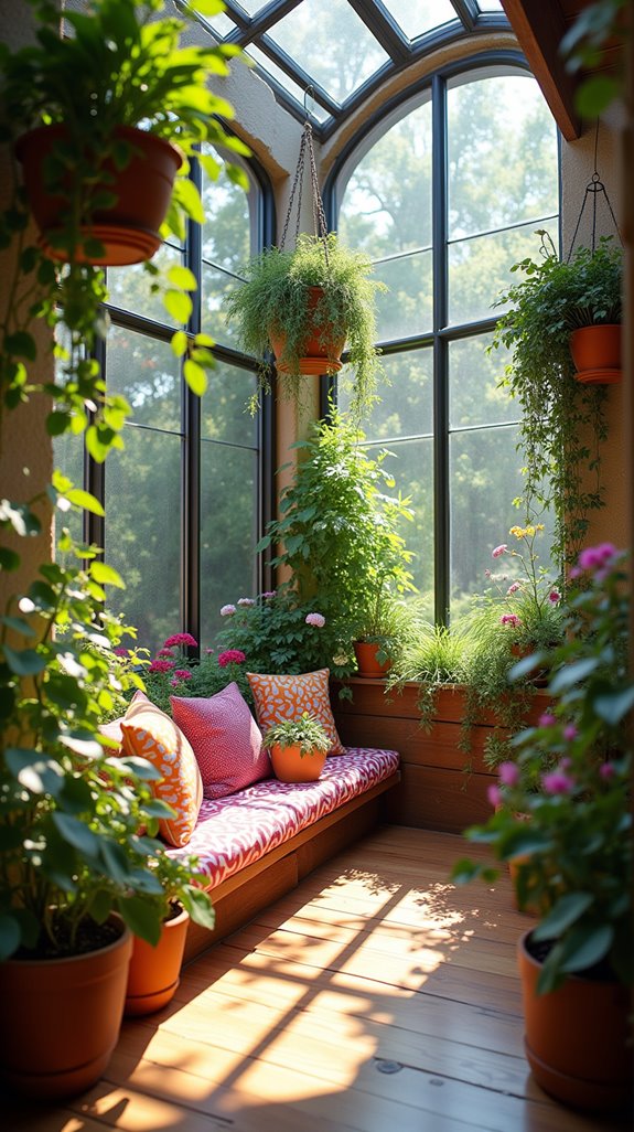 colorful plants create vitality